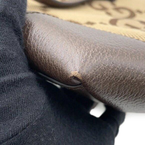 GUCCI Ophidia Jumbo GG Tote Bag Size Medium Canvas/Leather Beige/Brown 631685 - Picture 10 of 13